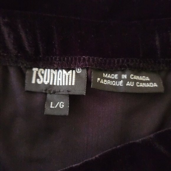 Vintage Evening Velvet Long Skirt Gothic Steampunk Black Size Large - Picture 9 of 9